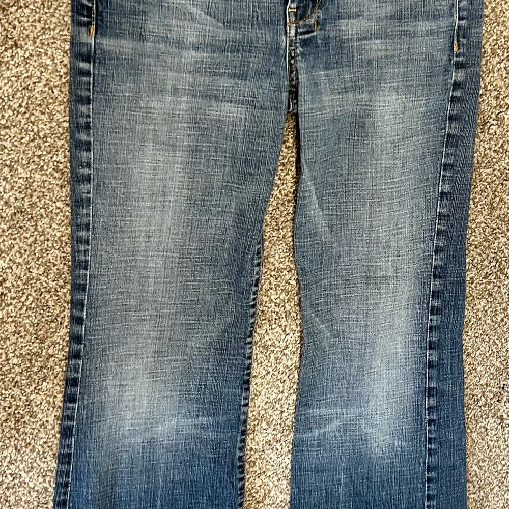 7 For All Mankind Dojo Blue Straight Leg Jeans